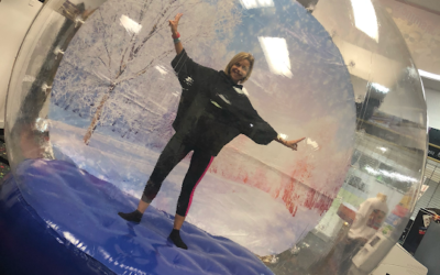 Giant Snow Globe Photo Session