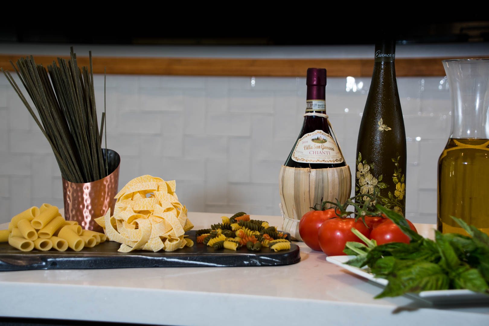 Charcuterie and wine flatlay — West Palm Beach food photography by Concha Solutions
