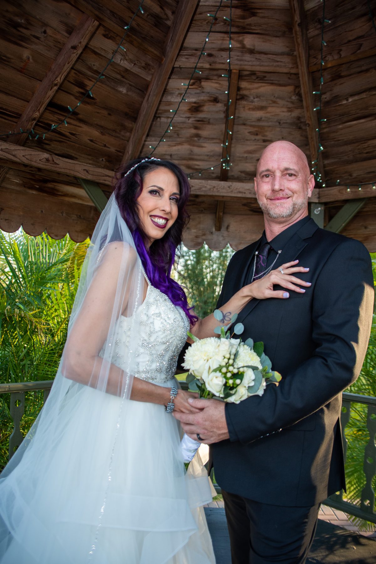 Bride and groom portrait — West Palm Beach wedding photography by Concha Solutions