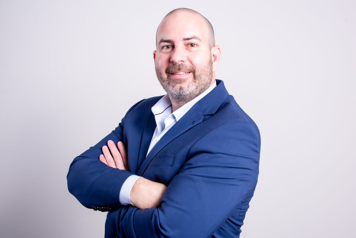 Confident business headshot portrait — West Palm Beach headshot photography by Concha Solutions